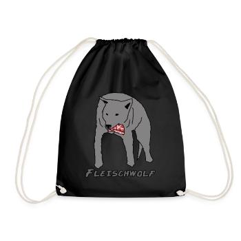 Wolf Grilling BBQ Steak Meat - Sac de sport léger - noir - Devant
