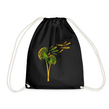 Herring Sardine Dandelions Sardines - Drawstring Bag - black - Front