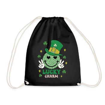 La Saint-Patrick a de la chance pour les enfants - Sac de sport léger - noir - Devant