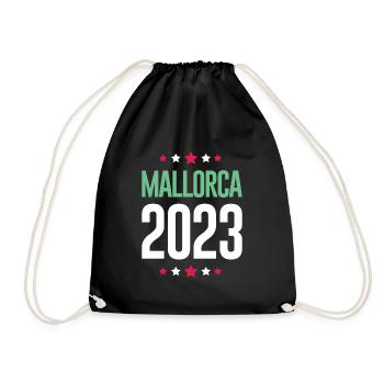 Mallorca 2023 - Turnbeutel - Schwarz - Vorne