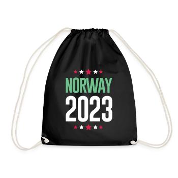 Norway 2023 - Turnbeutel - Schwarz - Vorne