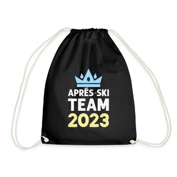 Apres Ski 2023 Krone - Drawstring Bag - black - Front