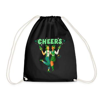 Prost. Fröhlichen St Patrick Tag! - Turnbeutel - Schwarz - Vorne