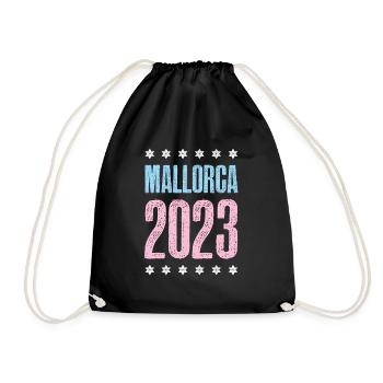 Mallorca 2023 - Turnbeutel - Schwarz - Vorne
