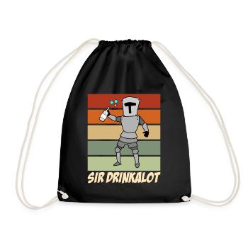 Chevalier vampire buveur de bière Schnaps - Sac de sport léger - noir - Devant