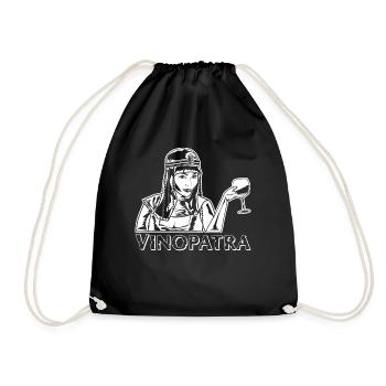 Wine Party Alcool Verre à vin - Sac de sport léger - noir - Devant