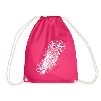 Raben Valhalla Wikinger Vegvisir - Turnbeutel - Fuchsia - Vorne