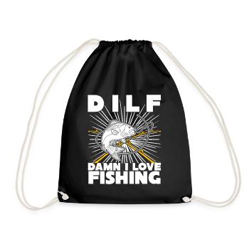 Pêcheur à la ligne Pêche Pêcheur Ange Pêche - Sac de sport léger - noir - Devant