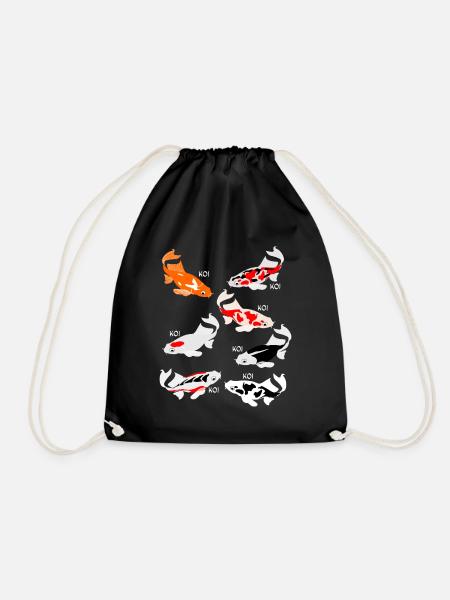 Koi Carp Koi - Drawstring Bag - black