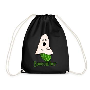 Gurken Gespenst Boocumber Gurke - Turnbeutel - Schwarz - Vorne