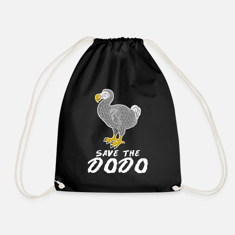 Save the Dodo - Turnbeutel - Schwarz