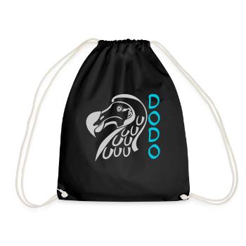 Dodo Bird Dodos - Drawstring Bag - black - Front