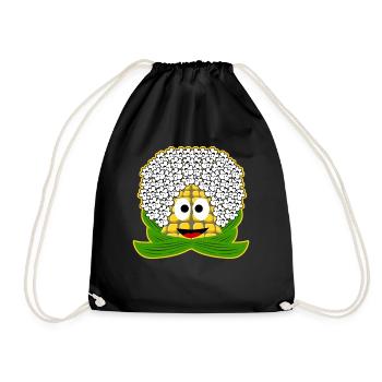Maïs soufflé - Sac de sport léger - noir - Devant