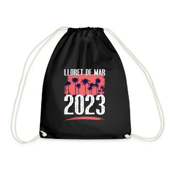 lloret de mar 2023 - Drawstring Bag - black - Front