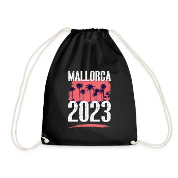 Mallorca 2023 - Turnbeutel - Schwarz - Vorne