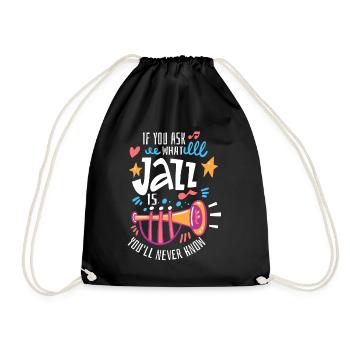 Musique jazz - Musiciens de jazz - Sac de sport léger - noir - Devant