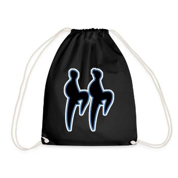 Boogie Woogie Retro Music Dancer Swing - Sac de sport léger - noir - Devant