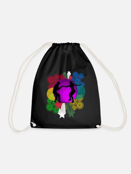 Boogie Woogie Retro Dancing Swing - Sac de sport léger - noir