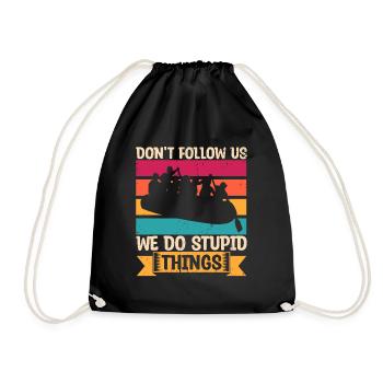 Rafting Raft Cadeau Pagayeur Rafting - Sac de sport léger - noir - Devant