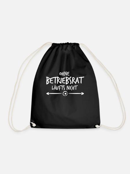 Betriebsrat Spruch Betriebsrätin - Turnbeutel - Schwarz