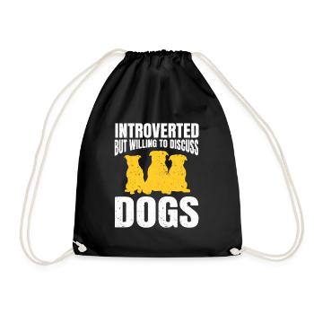Cadeau Introverti Sarcastique Introverti - Sac de sport léger - noir - Devant