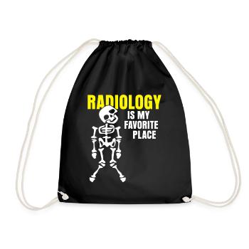 Radiologue radiologue - Sac de sport léger - noir - Devant