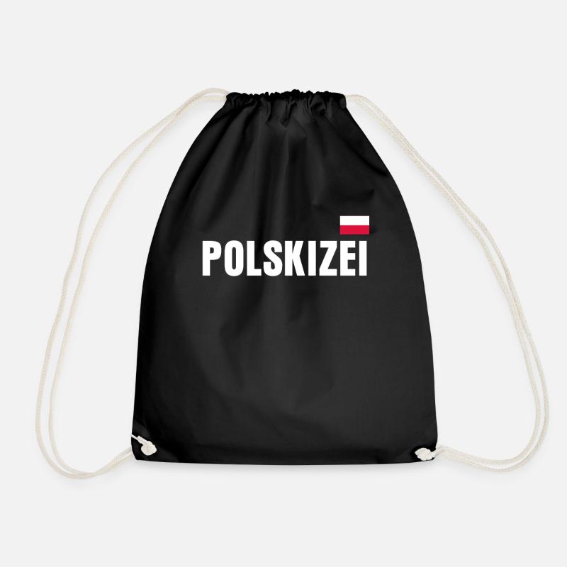 Polen Spruch Witz Polnisch - Turnbeutel - Schwarz