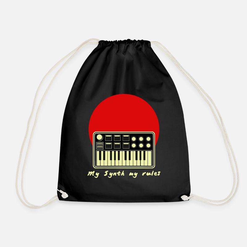 Synth Synthesizer Synthesizers - Turnbeutel - Schwarz