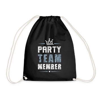 Party Team - Drawstring Bag - black - Front