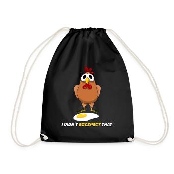 Chicken Eggs Chicken Egg Chickens - Drawstring Bag - black - Front