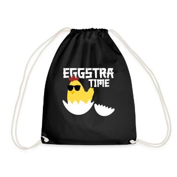 Oeufs en coquille d’oeuf oeuf oeuf poule - Sac de sport léger - noir - Devant