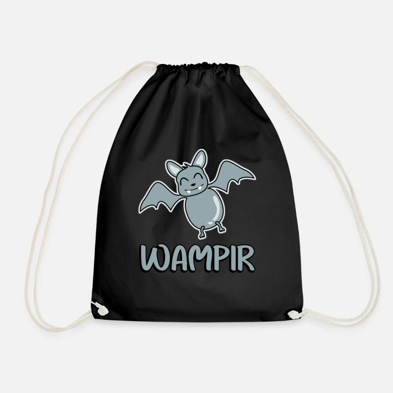 Fette Vampir Fledermaus - Turnbeutel - Schwarz