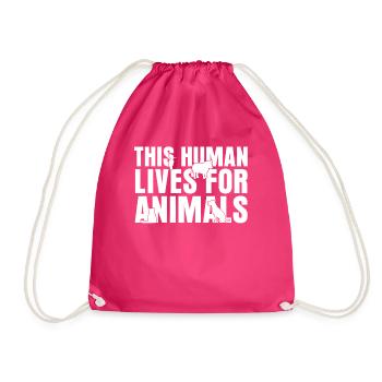 Tierarzt Tiermedizin Veterinär - Turnbeutel - Fuchsia - Vorne