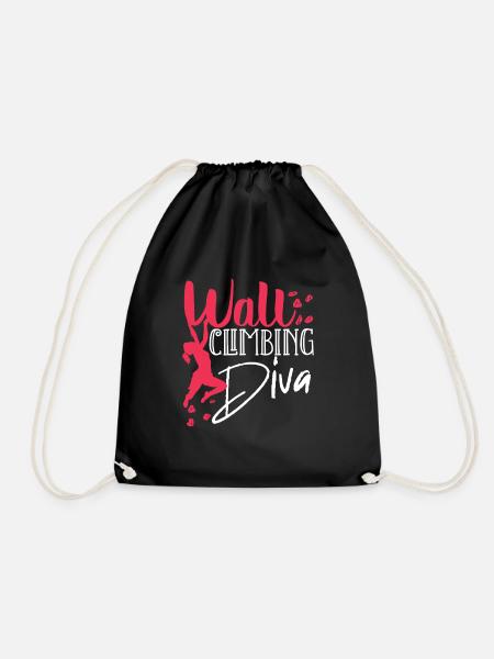 Wall climbers, wall climbers - Drawstring Bag - black