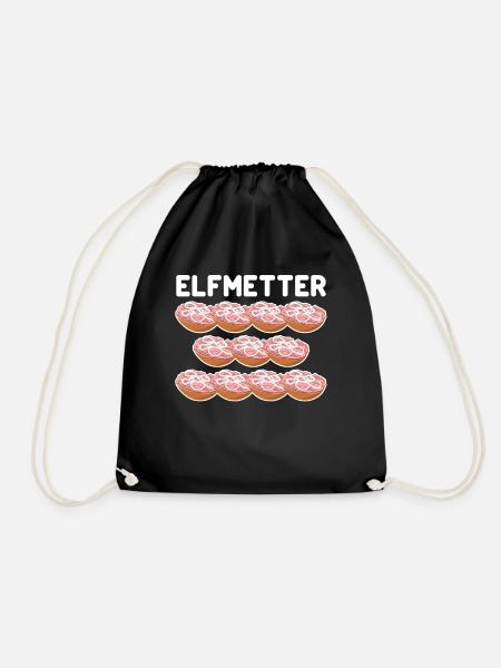 Mettbrötchen Elfmetter Mettigel Mett - Turnbeutel - Schwarz