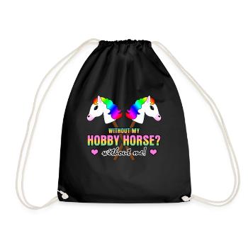 Hobby Horse drôle Joke Hobby Horsing - Sac de sport léger - noir - Devant