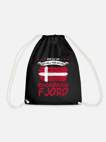 Ringkøbing Fjord lustig Dänemark - Turnbeutel - Schwarz
