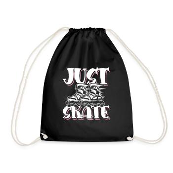 Skate Skating - Drawstring Bag - black - Front