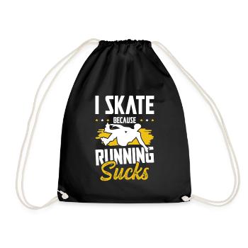 Skate Skating - Drawstring Bag - black - Front