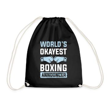 weltbester boxer - Turnbeutel - Schwarz - Vorne