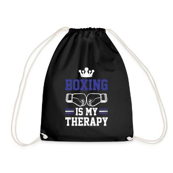 Boxing Therapy - Drawstring Bag - black - Front