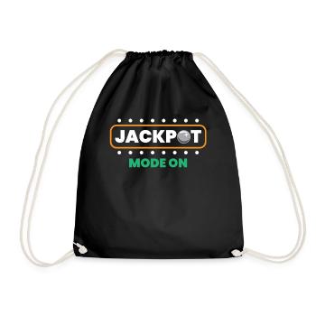 Pinball player - Drawstring Bag - black - Front