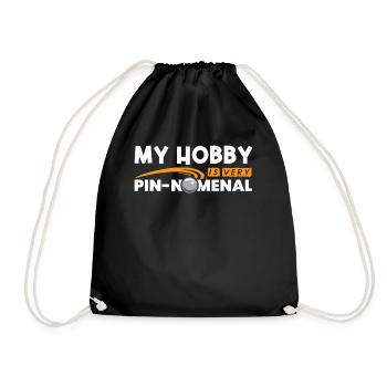 Pinball player - Drawstring Bag - black - Front
