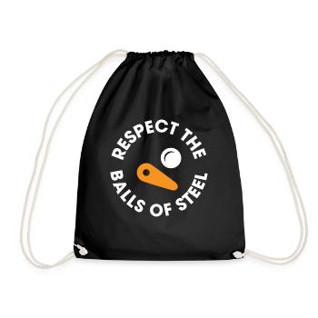 Pinball player - Drawstring Bag - black - Front