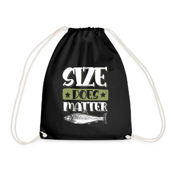Fishing anglers - Drawstring Bag - black - Front