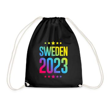 Suède 2023 - Sac de sport léger - noir - Devant