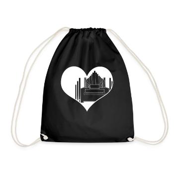Organiste d’orgue Organiste cardiaque - Sac de sport léger - noir - Devant