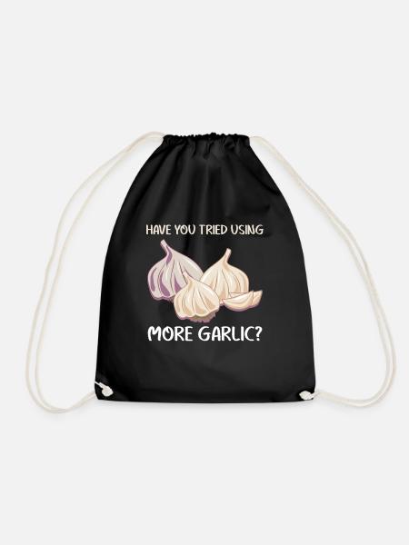 Ail Gousses d’ail - Sac de sport léger - noir