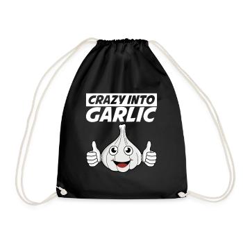 Crazy into Garlic - Turnbeutel - Schwarz - Vorne