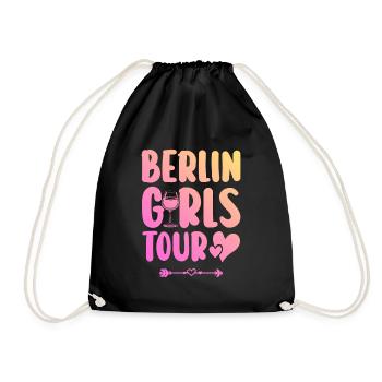 Berlin Party Team - Drawstring Bag - black - Front